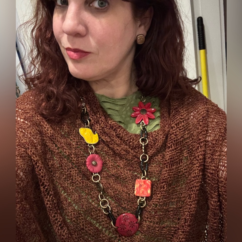 LUCKY BRAND charm necklace statement necklace unique Valentine’s Day gift